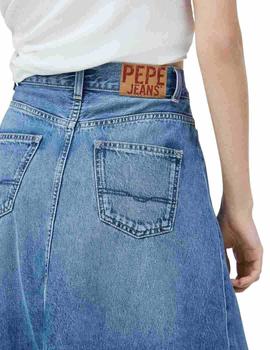 Falda Pepe Jeans Midi Annabelle 70'S Para Mujer
