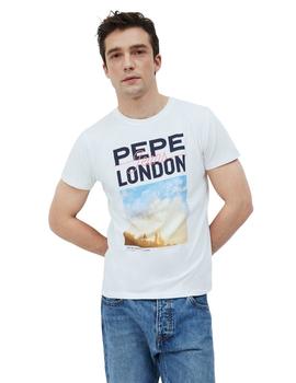 Camiseta Pepe Jeans Manu Blanca Para Hombre