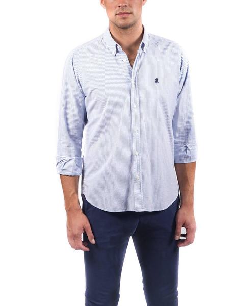 Camisa El Pulpo Rayas y Blanca Para Hombre