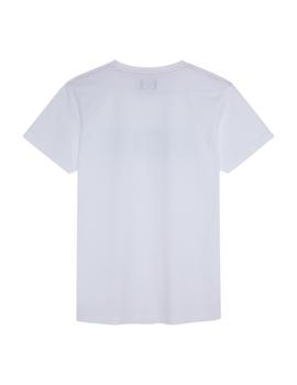 Camiseta Hackett Blanca Manga Corta Para Hombre