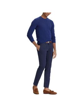 Pantalón Polo Ralph Lauren Chino Elástico Azul Para Hombre