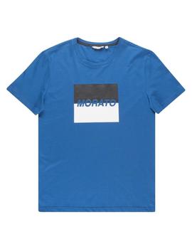 Camiseta Antony Morato Azul Logo Para Hombre