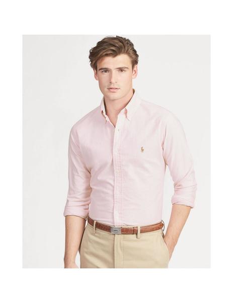 Camisa Polo Ralph Lauren Rayas Rosa Para Hombre