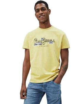 Camiseta Pepe Jeans Amarillo Para Hombre