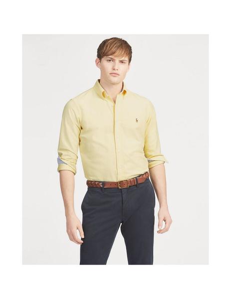 Camisa Polo Ralph Lauren A Rayas Amarilla Para Hombre