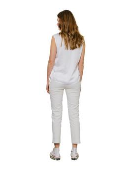 Camiseta Mercedes De Miguel Recogidos Blanco Para Mujer