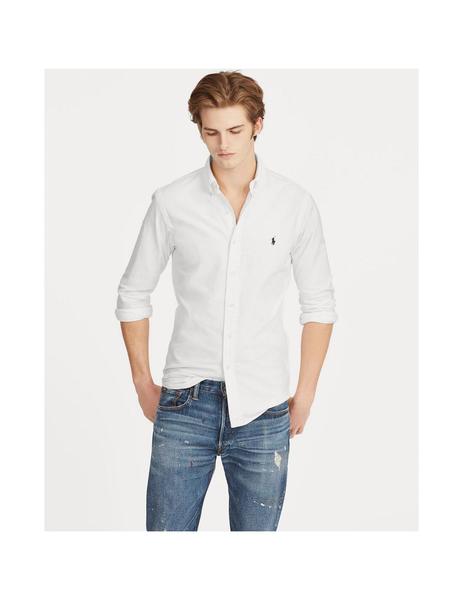 Camisa blanca hombre polo cheap