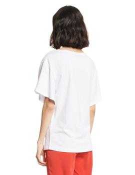 Camiseta Gaudì Blanca Escudo Ancla Para Mujer