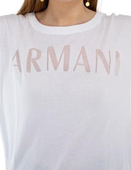 Jersey Armani Exchange Blanco Logo Para Mujer