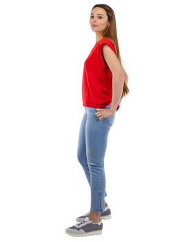 Camiseta Pepe Jeans Bloom Roja Para Mujer