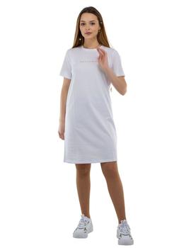 Vestido Armani Exchange Blanco Corto Para Mujer
