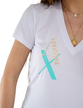 Camiseta Armani Exchange Blanca Para Mujer