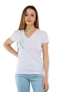 Camiseta Armani Exchange Blanca Para Mujer
