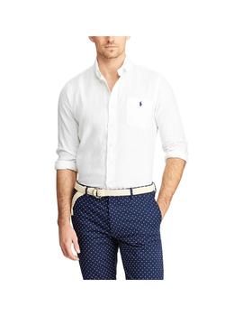  Camisa Polo Ralph Lauren De Lino Blanca Para Hombre