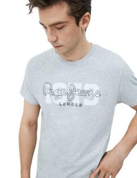 Camiseta Pepe Jeans Gris 1973 Andres Para Hombre
