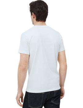 Camiseta Pepe Jeans Gelu Blanca Para Hombre