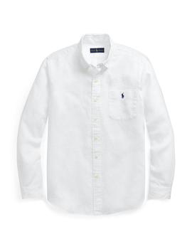  Camisa Polo Ralph Lauren De Lino Blanca Para Hombre