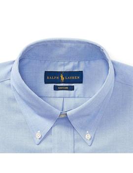 Camisa Polo Ralph Lauren Oxford Azul Para Hombre