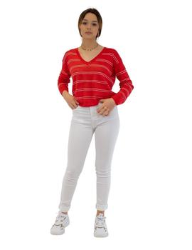 Jersey Pepe Jeans Rojo Rayas Alexandra Para Mujer