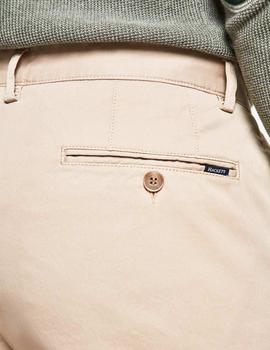 Pantalones Hackett Chinos Beige Texturizados Para Hombre