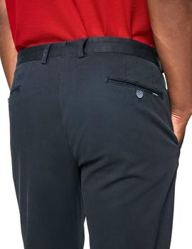 Pantalones Hackett Chinos Marino Texturizados Para Hombre