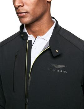 Cazadora Hackett Aston Martin Negra Para Hombre