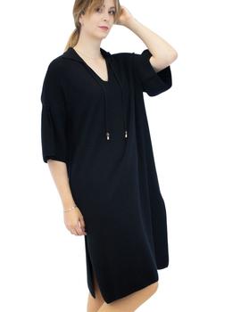 Vestido Alba Conde Negro De Punto Para Mujer