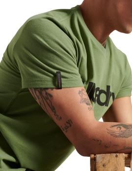 Camiseta Superdry Ligera Con Gráfico Militar Para Hombre