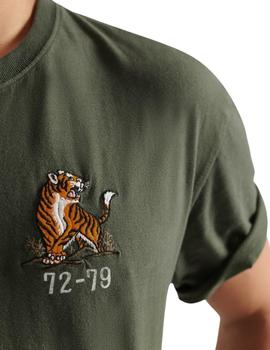 Camiseta Superdry Gráfica De Estilo Militar Para Hombre