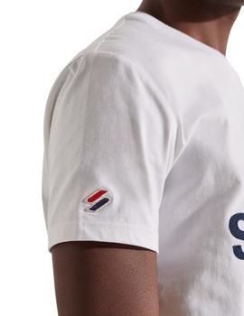 Camiseta Superdry Clásica Sportstyle Blanca Para Hombre