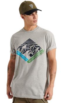 Camiseta Superdry Con Estampado Gráfico Mountain Para Hombre