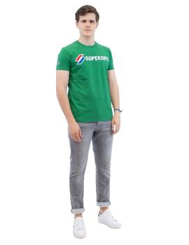 Camiseta Superdry Verde Logo Para Hombre