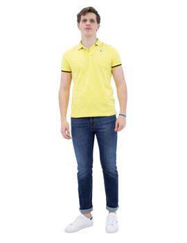 Polo K-Way Amarillo Limón Para Hombre