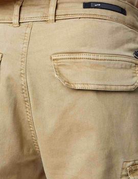 Pantalones Gas Jeans Cargo Beige Para Hombre