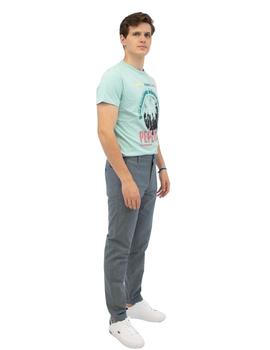 Camiseta Pepe Jeans Azul Estampado Para Hombre