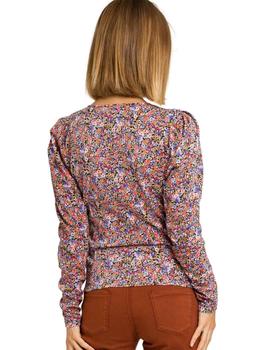 Camiseta Naf Naf Flores Para Mujer