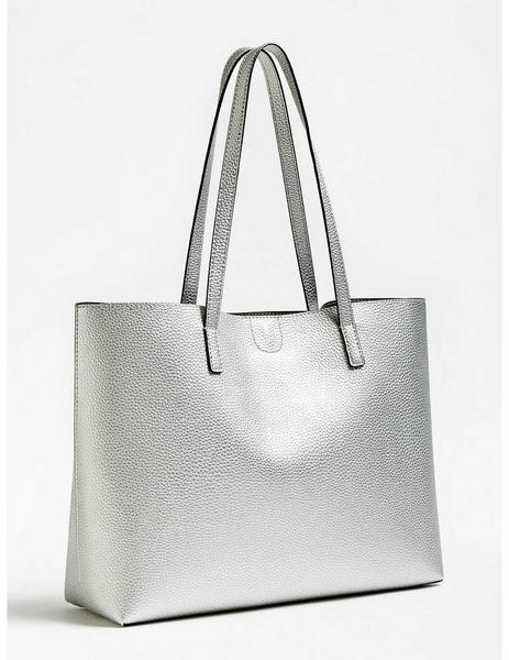 Bolso Shopper Uptown Plata Para