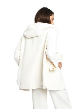 Parka Alba Conde Crudo con Capucha Para Mujer