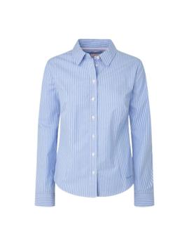 Camisa Pepe Jeans Helen Azul Rayas Para Mujer