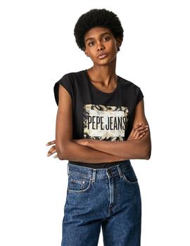 Camiseta Pepe Jeans Corinne Negra Para Mujer