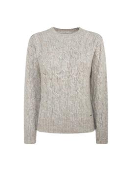 Jersey Pepe Jeans Cecile Beige Para Mujer