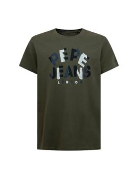 Camiseta Pepe Jeans Raphael Verde Para Hombre