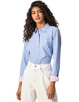 Camisa Pepe Jeans Helen Azul Rayas Para Mujer