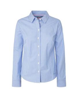 Camisa Pepe Jeans Helen Azul Rayas Para Mujer