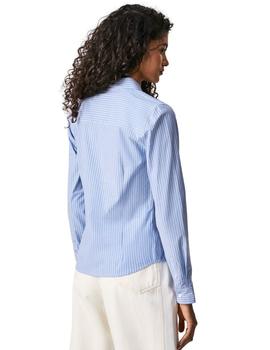 Camisa Pepe Jeans Helen Azul Rayas Para Mujer