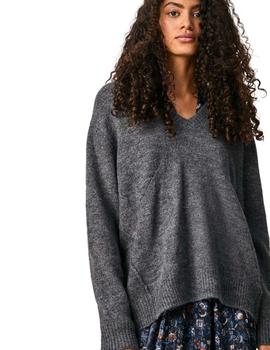 Jersey Pepe Jeans Clara Gris Oscuro Para Mujer