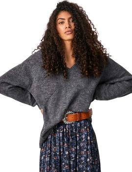 Jersey Pepe Jeans Clara Gris Oscuro Para Mujer