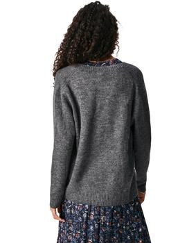 Jersey Pepe Jeans Clara Gris Oscuro Para Mujer