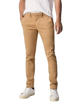 Pantalones Pepe Jeans James Slim Beige Para Hombre