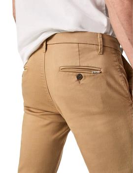 Pantalones Pepe Jeans James Slim Beige Para Hombre